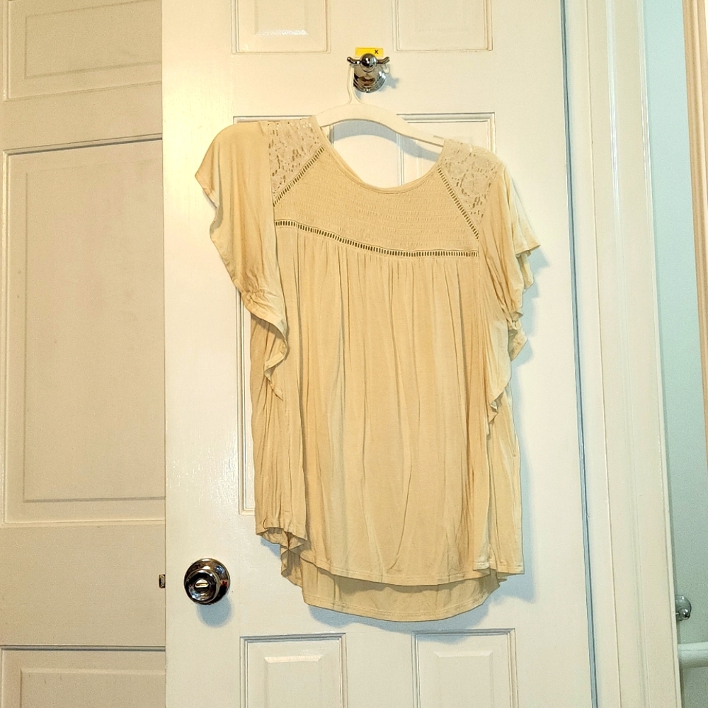 Cream blouse